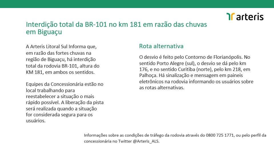 Interdição Preventiva no Morro dos Cavalos (BR 101) a Partir das 11h de Hoje (17) 1 Interdição Preventiva no Morro dos Cavalos (BR 101) a Partir das 11h de Hoje (17)