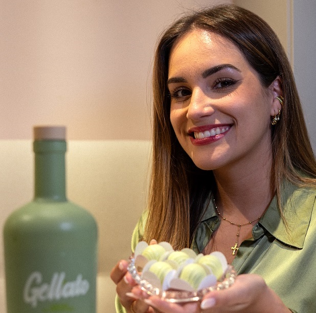 Júlia Cherem lança bombom artesanal com licor de pistache Gellato 1 Julia Cherem gellato