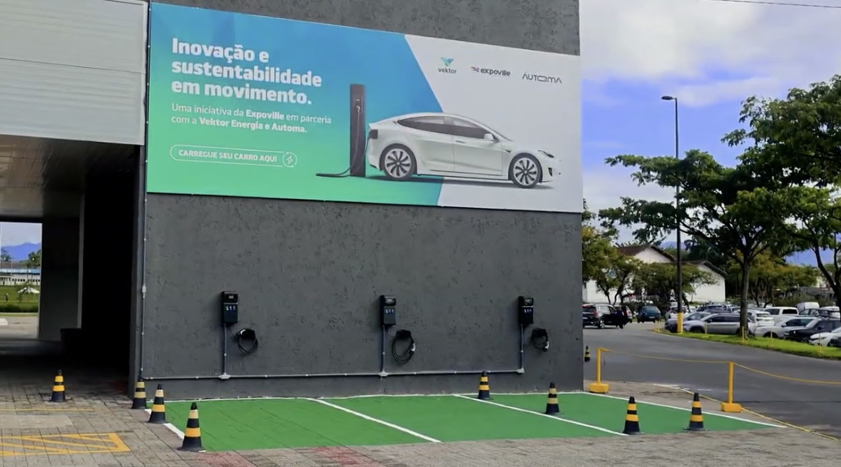 Joinville ganha estações permanentes de recarga para veículos elétricos na Expoville 1 unnamed 57